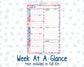 Kit 0273 - A5 - Plum Paper Daily - Weekly Kit - July - Americana In Bloom