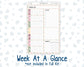 Kit 0232 - A5 - Plum Paper Daily - Weekly Kit - September - Heirloom Garden
