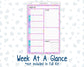 Kit 0230 - A5 - Plum Paper Daily - Weekly Kit - August - School Daze