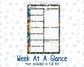 Kit 0304 - A5 - Plum Paper Daily - Weekly Kit - November - Autumn In Bloom
