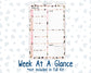 Kit 0297 - A5 - Plum Paper Daily - Weekly Kit - October - Pink Spell