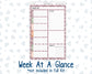 Kit 0293 - A5 - Plum Paper Daily - Weekly Kit - September - Fleur de Provence