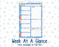 Kit 0268 - A5 - Plum Paper Daily - Weekly Kit - June - Sea Sweeties
