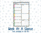 Kit 0267 - A5 - Plum Paper Daily - Weekly Kit - May - Flowers For Mama