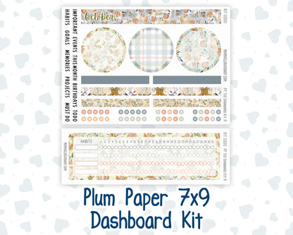 Kit 0300 - 7x9 - Plum Paper - Dashboard Kit - October - Autumn Stroll