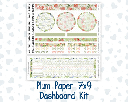 Kit 0295 - 7x9 - Plum Paper - Dashboard Kit - September - Apple Harvest