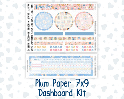 Kit 0305 - 7x9 - Plum Paper - Dashboard Kit - December - Sugarplum Parade