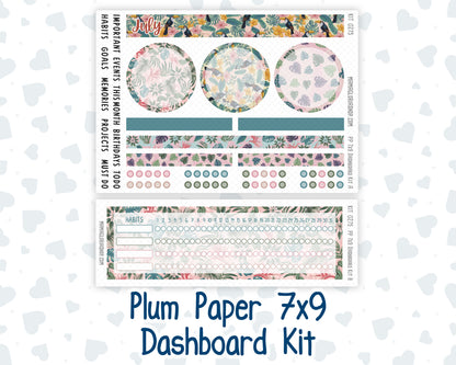 Kit 0275 - 7x9 - Plum Paper - Dashboard Kit - July - Tropical Safari Blush