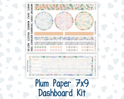 Kit 0259 - 7x9 - Plum Paper - Dashboard Kit - March - Spring Garden Chores