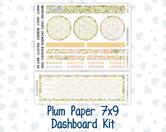 Kit 0280 - 7x9 - Plum Paper - Dashboard Kit - Half Past Six In August