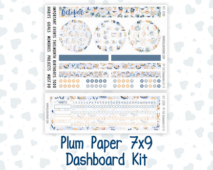 Kit 0299 - 7x9 - Plum Paper - Dashboard Kit - October - Book Nook