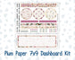 Kit 0307 - 7x9 - Plum Paper - Dashboard Kit - December - Velvet Hearth