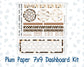 Kit 0303 - 7x9 - Plum Paper - Dashboard Kit - November - Into The Woods