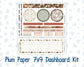 Kit 0298 - 7x9 - Plum Paper - Dashboard Kit - October - Velvet Bloom
