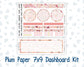 Kit 0294 - 7x9 - Plum Paper - Dashboard Kit - September - Rosy Reveria