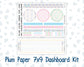 Kit 0262 - 7x9 - Plum Paper - Dashboard Kit - April - Spring Puffs