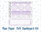 Kit 0263 - 7x9 - Plum Paper - Dashboard Kit - April - Lavender Drift