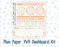 Kit 0228 - 7x9 - Plum Paper - Dashboard Kit - August - Just Peachy