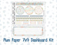 Kit 0261 - 7x9 - Plum Paper - Dashboard Kit - April - Llama Spring