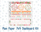 Kit 0271 - 7x9 - Plum Paper - Dashboard Kit - June - Strawberry Shore