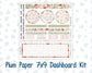 Kit 0308 - 7x9 - Plum Paper - Dashboard Kit - December - Knit & Holly