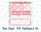 Kit 0254 - 7x9 - Plum Paper - Dashboard Kit - February - Valentine Village