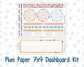 Kit 0270 - 7x9 - Plum Paper - Dashboard Kit - June - Beachside Bliss