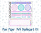 Kit 0230 - 7x9 - Plum Paper - Dashboard Kit - August - School Daze