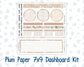 Kit 0301 - 7x9 - Plum Paper - Dashboard Kit - November - Sunday Comfort