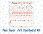Kit 0297 - 7x9 - Plum Paper - Dashboard Kit - October - Pink Spell