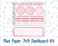Kit 0253 - 7x9 - Plum Paper - Dashboard Kit - February - Rosy Daydreams