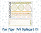 Kit 0280 - 7x9 - Plum Paper - Dashboard Kit - Half Past Six In August