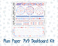 Kit 0273 - 7x9 - Plum Paper - Dashboard Kit - July - Americana In Bloom