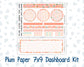 Kit 0278 - 7x9 - Plum Paper - Dashboard Kit - August - Oops, All Peaches