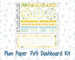Kit 0227 - 7x9 - Plum Paper - Dashboard Kit - July - Lemon Grove
