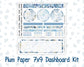 Kit 0249 - 7x9 - Plum Paper - Dashboard Kit - January - Icy Lace