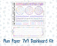 Kit 0252 - 7x9 - Plum Paper - Dashboard Kit - February - Tokyo Candy Cloud