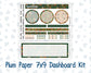 Kit 0242 - 7x9 - Plum Paper - Dashboard Kit - November - Cottage Autumn