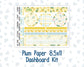 Kit 0227 - 8.5x11 - Plum Paper - Dashboard Kit - July - Lemon Grove