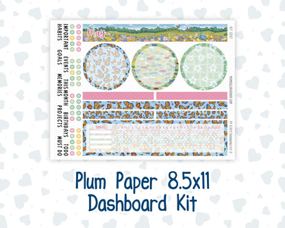 Kit 0267 - 8.5x11 - Plum Paper - Dashboard Kit - May - Flowers For Mama