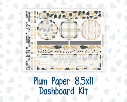 Kit 0272 - 8.5x11 - Plum Paper - Dashboard Kit - May - Graduation