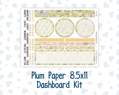 Kit 0280 - 8.5x11 - Plum Paper - Dashboard Kit - Half Past Six In August