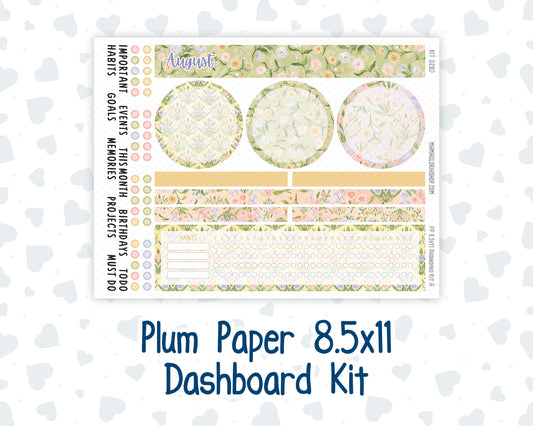 Kit 0280 - 8.5x11 - Plum Paper - Dashboard Kit - Half Past Six In August