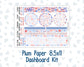 Kit 0273 - 8.5x11 - Plum Paper - Dashboard Kit - July - Americana In Bloom