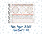 Kit 0266 - 8.5x11 - Plum Paper - Dashboard Kit - May - Froggy Lake Picnic