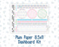 Kit 0262 - 8.5x11 - Plum Paper - Dashboard Kit - April - Spring Puffs