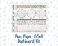Kit 0245 - 8.5x11 - Plum Paper - Dashboard Kit - December - Vintage Christmas
