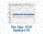 Kit 0299 - 8.5x11 - Plum Paper - Dashboard Kit - October - Book Nook