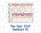 Kit 0307 - 8.5x11 - Plum Paper - Dashboard Kit - December - Velvet Hearth