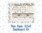 Kit 0272 - 8.5x11 - Plum Paper - Dashboard Kit - May - Graduation